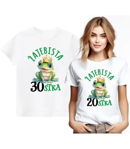 Koszulka PREZENT DLA KOBIETY 18 20 30 40 50 60 70 URODZINY